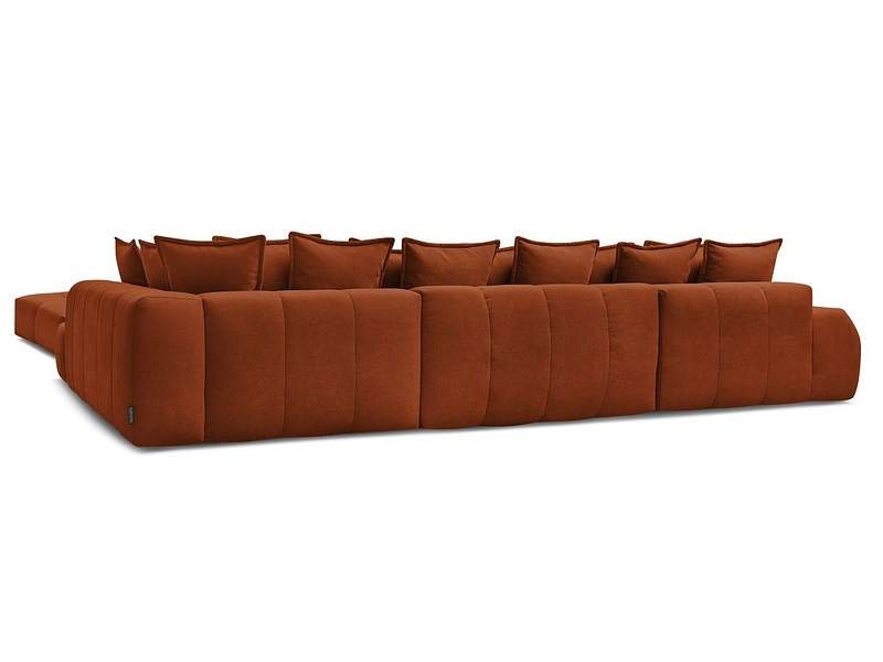 Canapé d'angle panoramique avec pouf BOBOCHIC EVEREST