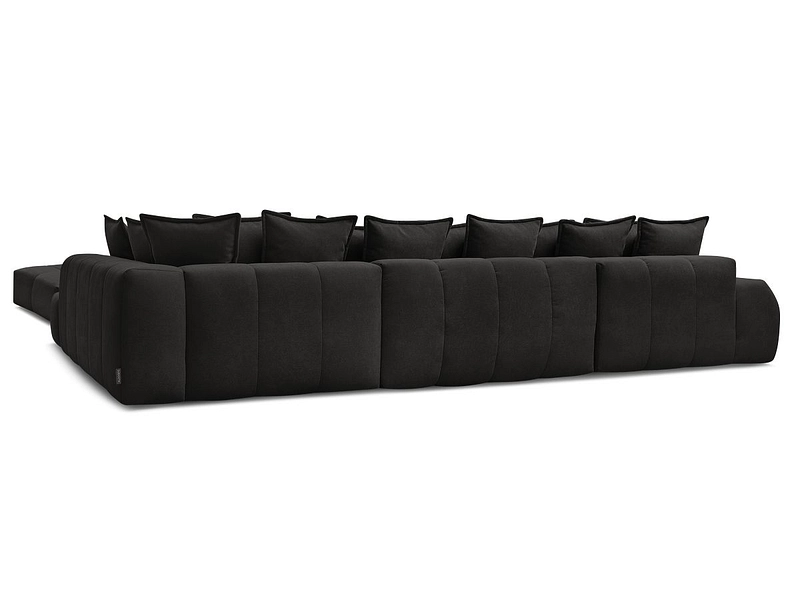 Canapé d'angle panoramique avec pouf BOBOCHIC EVEREST