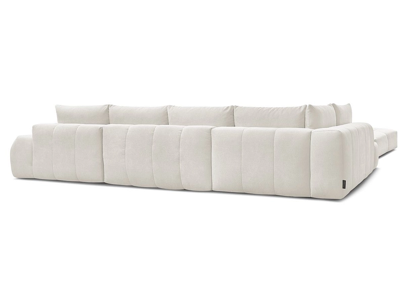 Canapé d'angle panoramique avec pouf BOBOCHIC EVEREST