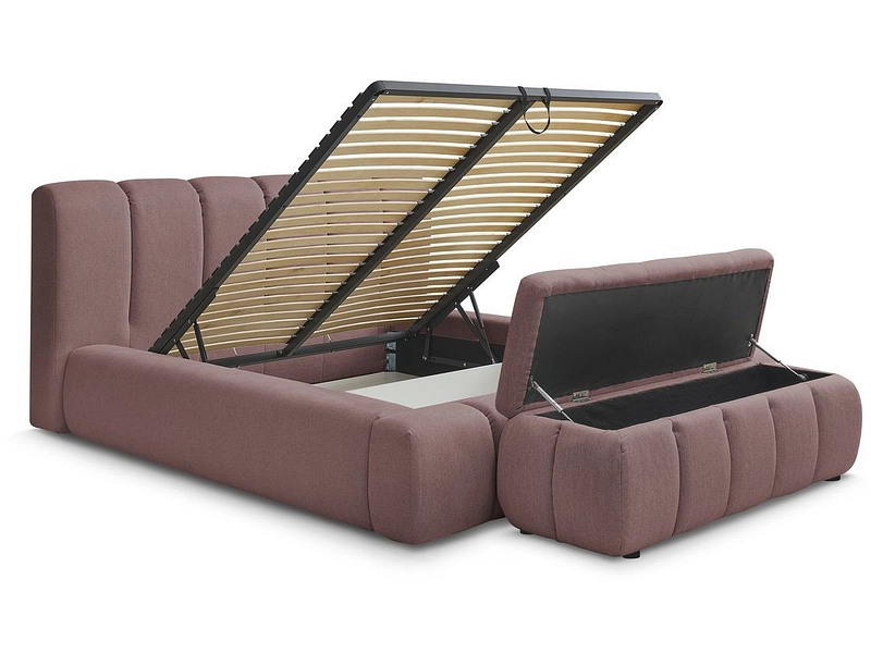 Lit coffre avec coffre de lit BOBOCHIC DENALI