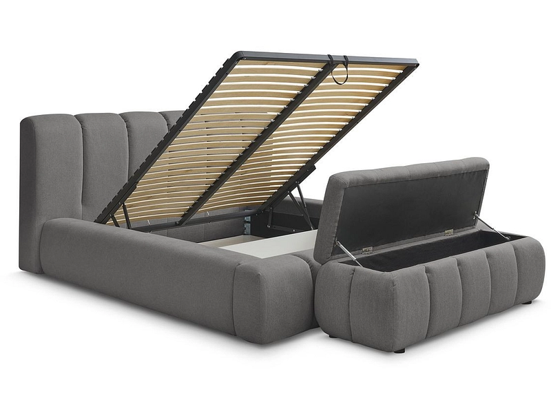 Lit coffre avec coffre de lit BOBOCHIC DENALI