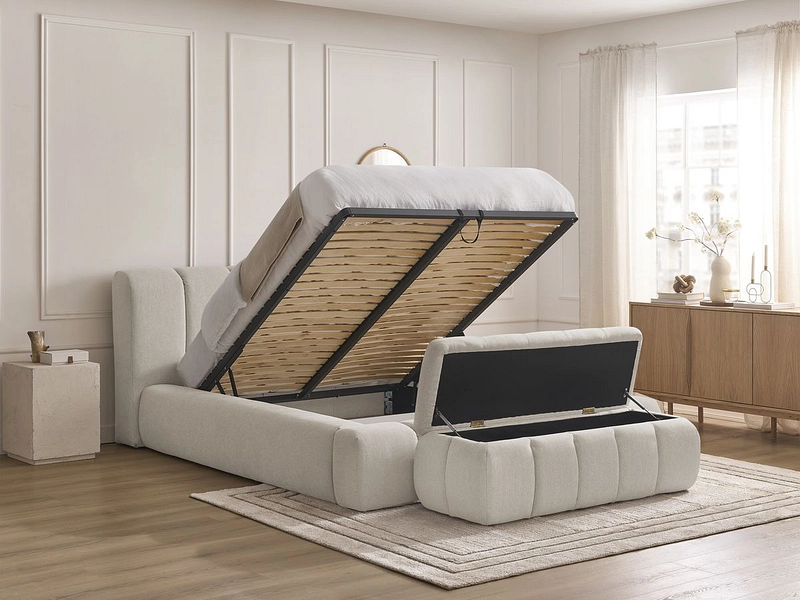 Lit coffre avec coffre de lit BOBOCHIC DENALI