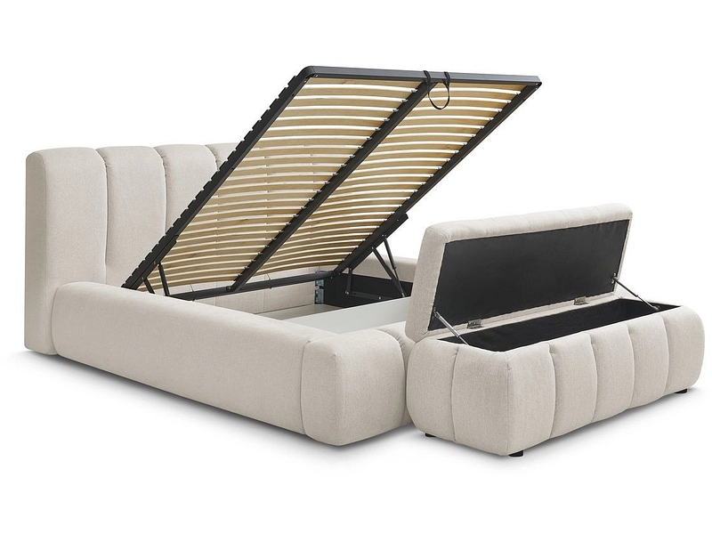 Lit coffre avec coffre de lit BOBOCHIC DENALI