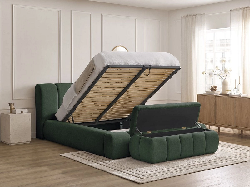 Lit coffre avec coffre de lit BOBOCHIC DENALI