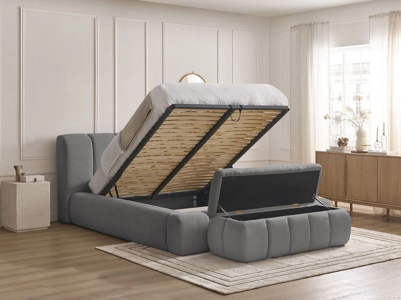 Lit coffre avec coffre de lit BOBOCHIC DENALI