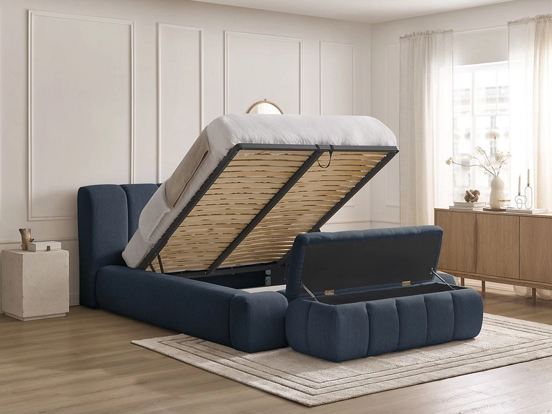 Lit coffre avec coffre de lit BOBOCHIC DENALI