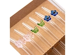 HALM Cannucce in vetro corte - 6 pezzi dritte 15 cm - Set di cannucce
