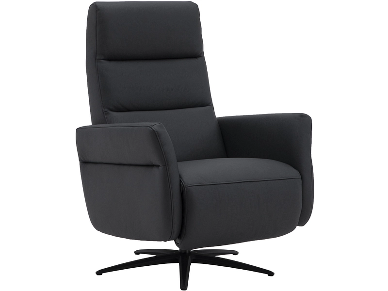 Relaxsessel FIRST Echtleder schwarz