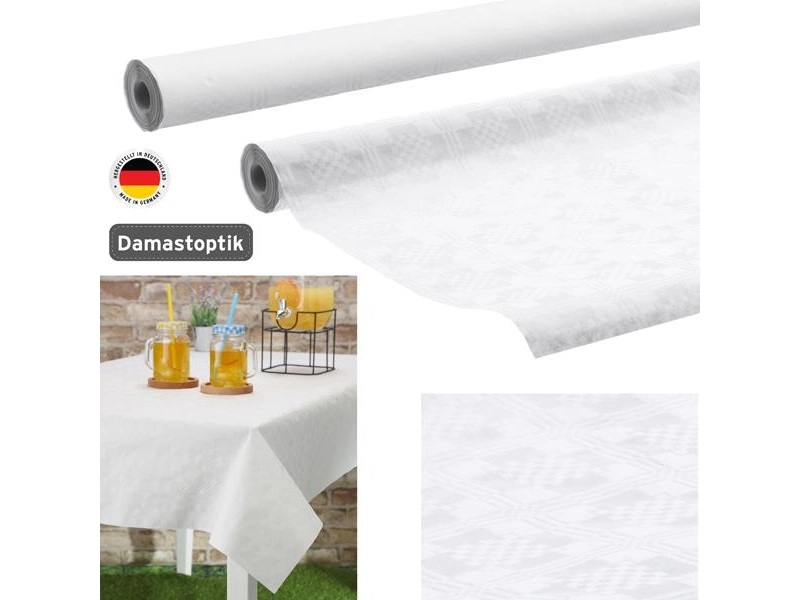 Tischdecke SOREN Papier weiss Tischdecke SOREN Papier weiss