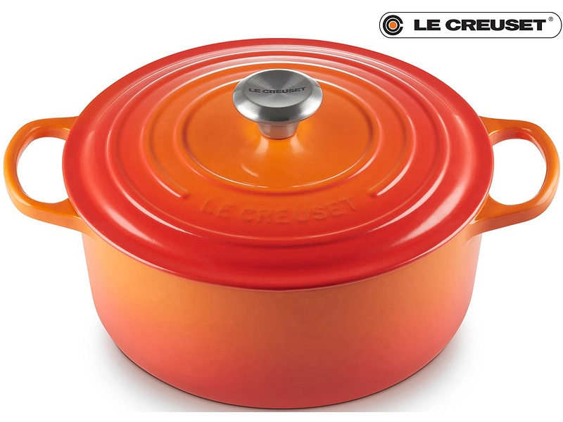 LE CREUSET Cocotte SIGNATURE fonte orange