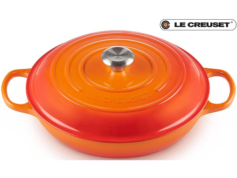 LE CREUSET Cocotte SIGNATURE fonte orange