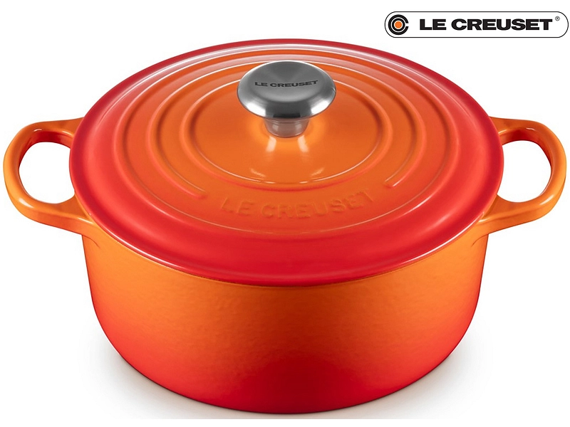 LE CREUSET Cocotte SIGNATURE fonte orange