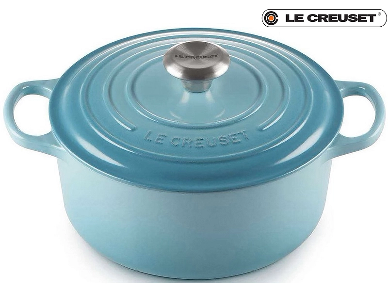 LE CREUSET Cocotte SIGNATURE fonte bleu clair