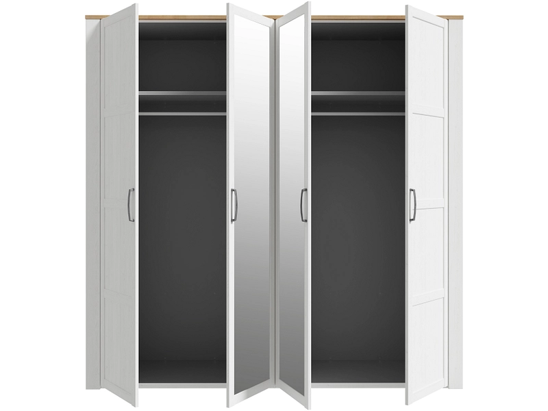 Armoire portes battantes COLMAR blanc alpin