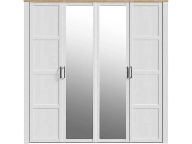 Armoire portes battantes COLMAR blanc alpin