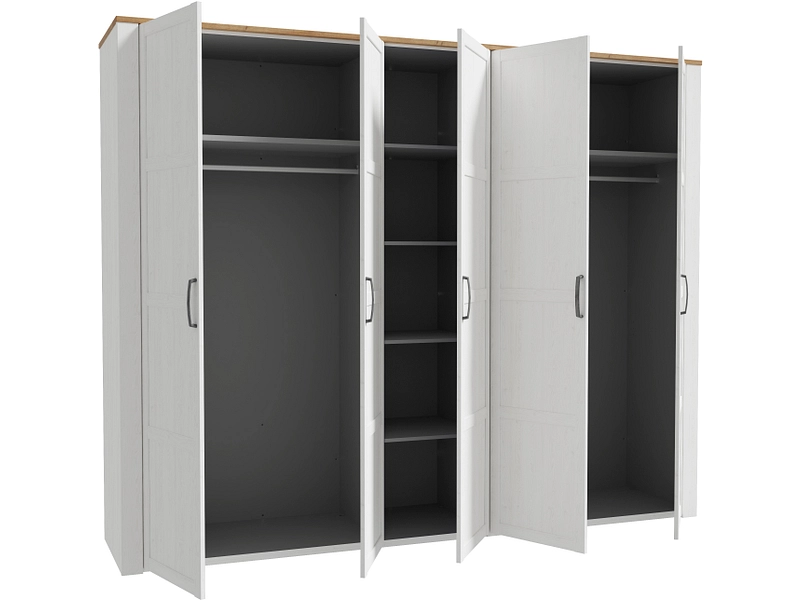 Drehtürenschrank COLMAR alpinweiß