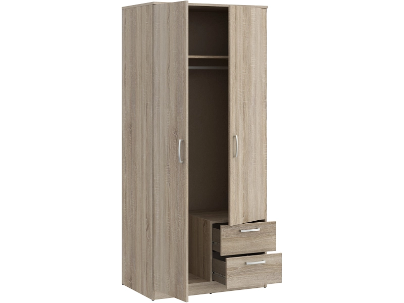 Armoire portes battantes LUBECK chêne