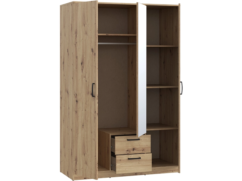 Drehtürenschrank LUBECK artisan eiche