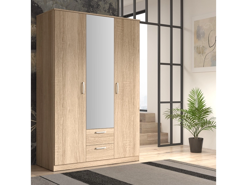 Drehtürenschrank LUBECK eiche Drehtürenschrank LUBECK eiche