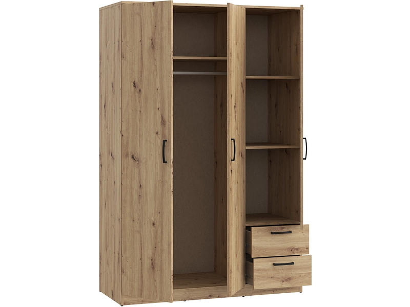 Drehtürenschrank LUBECK artisan eiche