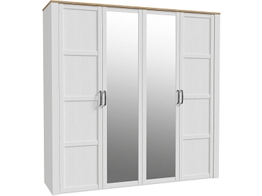 Armoire portes battantes COLMAR blanc alpin