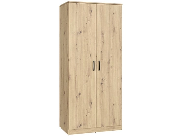 Armoire portes battantes LUBECK chêne artisan