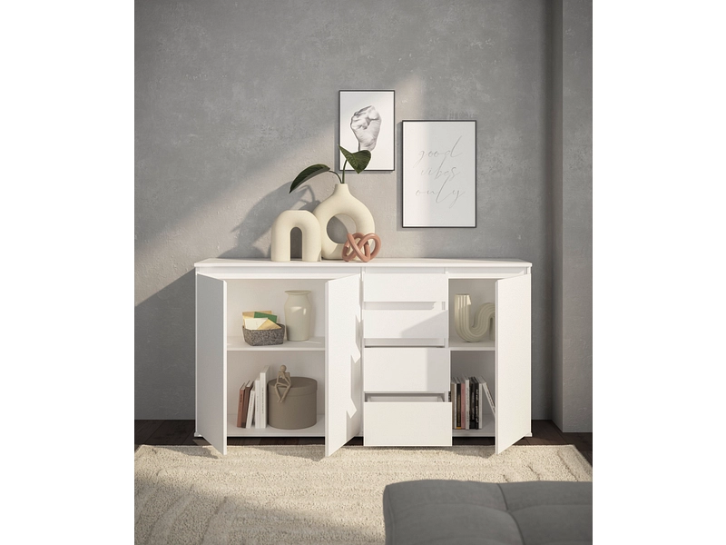 Kommode BREST 3 Türen 4 Schubladen