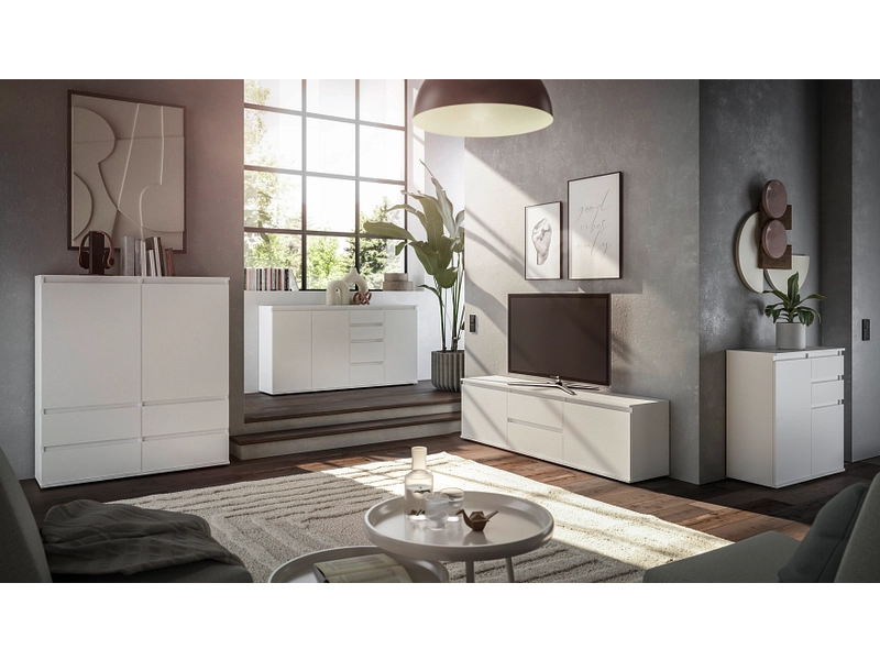 Kommode BREST 3 Türen 4 Schubladen