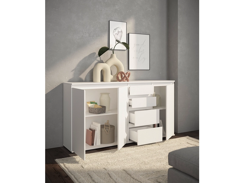 Kommode BREST 3 Türen 4 Schubladen