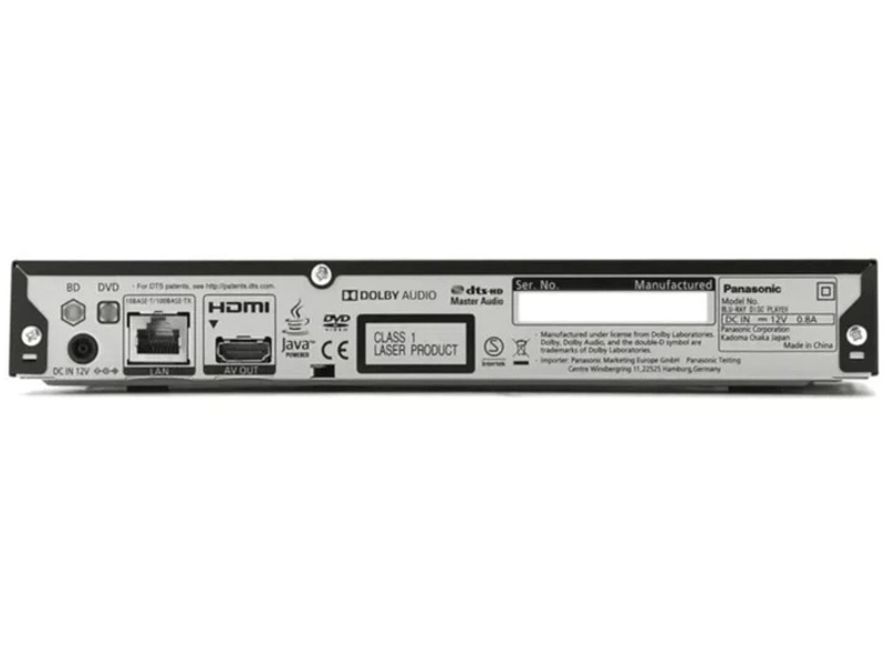 PANASONIC Blu-Ray Player PANASONIC Blu-Ray Player