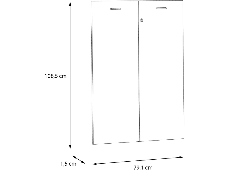 Set de 2 portes GOLDSBORO