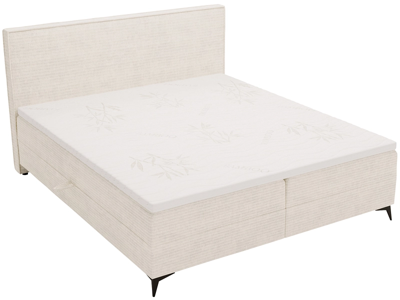 Boxspring HOLIDAY avorio 140x200cm rigido