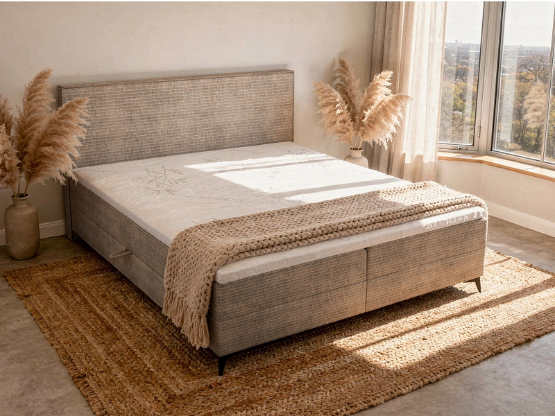 Boxspring HOLIDAY gris Boxspring HOLIDAY gris