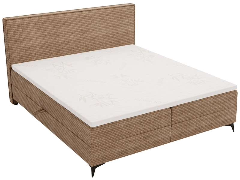 Boxspring HOLIDAY rosa chiaro 160x200cm rigido