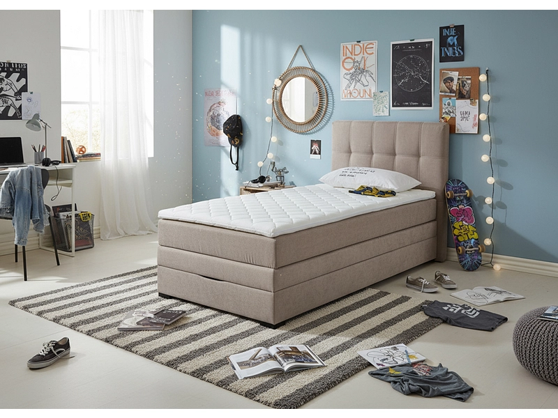Kastenbett LINO beige