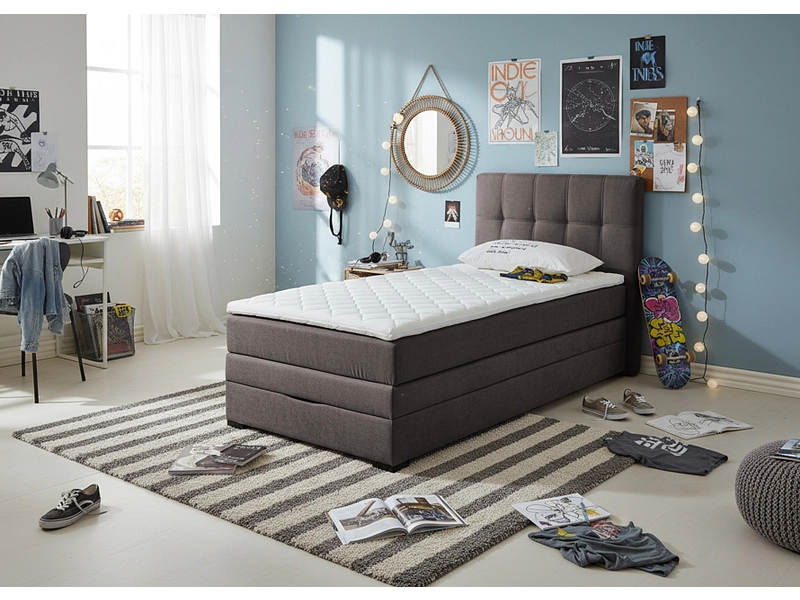 Boxbed LINO gris foncé