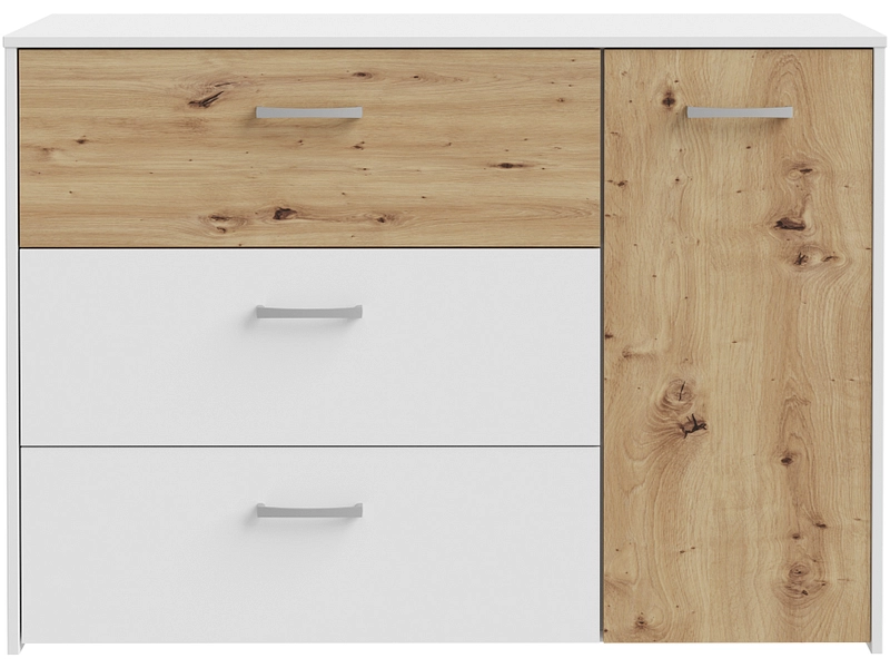 Kommode NOA 1 Tür 3 Schubladen