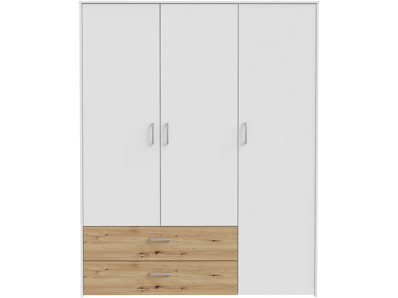 Armoire portes battantes NOA blanc