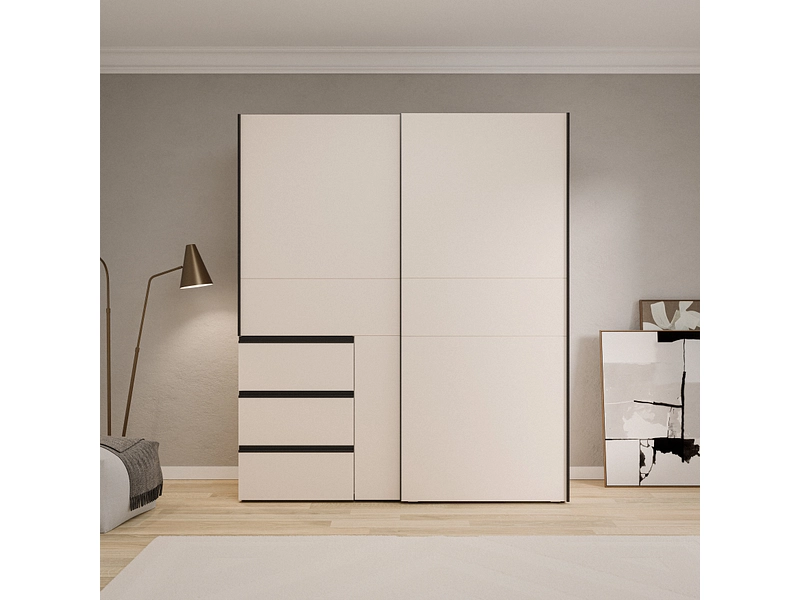 Schwebetürenschrank SUNLIGHT sand