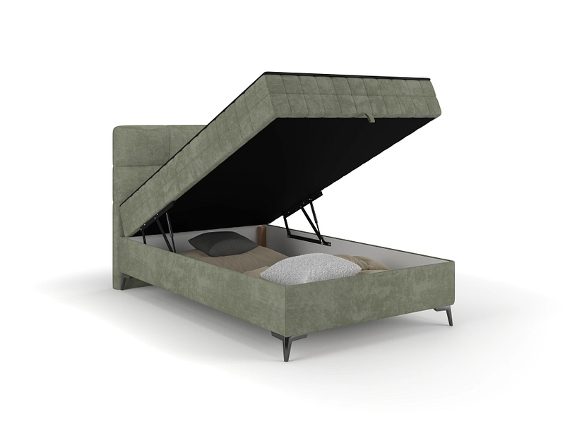 Kastenbett LEO grün