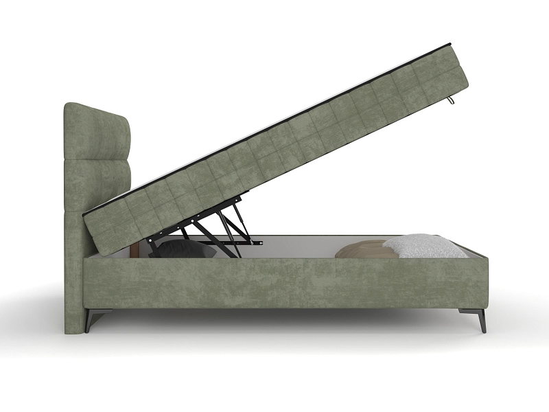 Kastenbett LEO grün