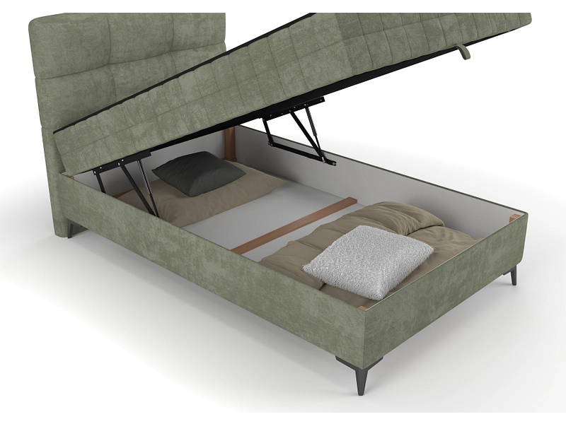 Kastenbett LEO grün