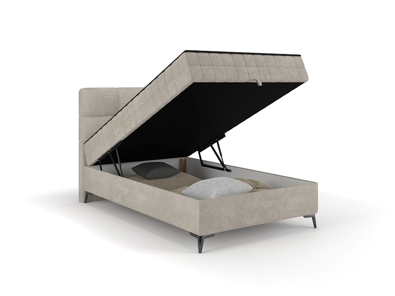 Boxbed LEO beige foncé