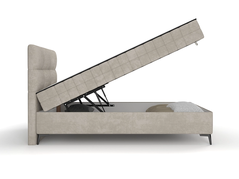 Boxbed LEO beige foncé