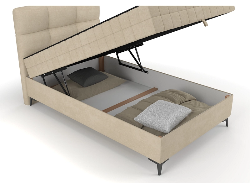 Kastenbett LEO beige