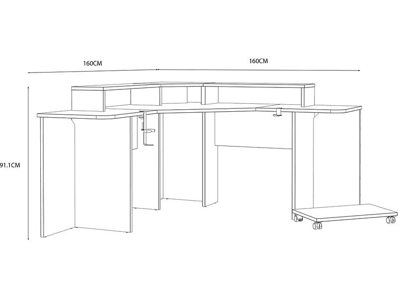 Gaming Schreibtisch GEEK