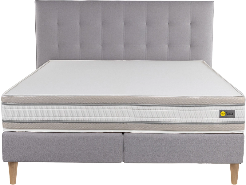Boxspringbett RELAX BY BICO CHARLOTTE hellgrau
