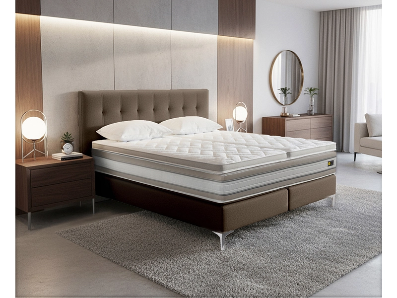 Boxspringbett RELAX BY BICO CHARLOTTE braun