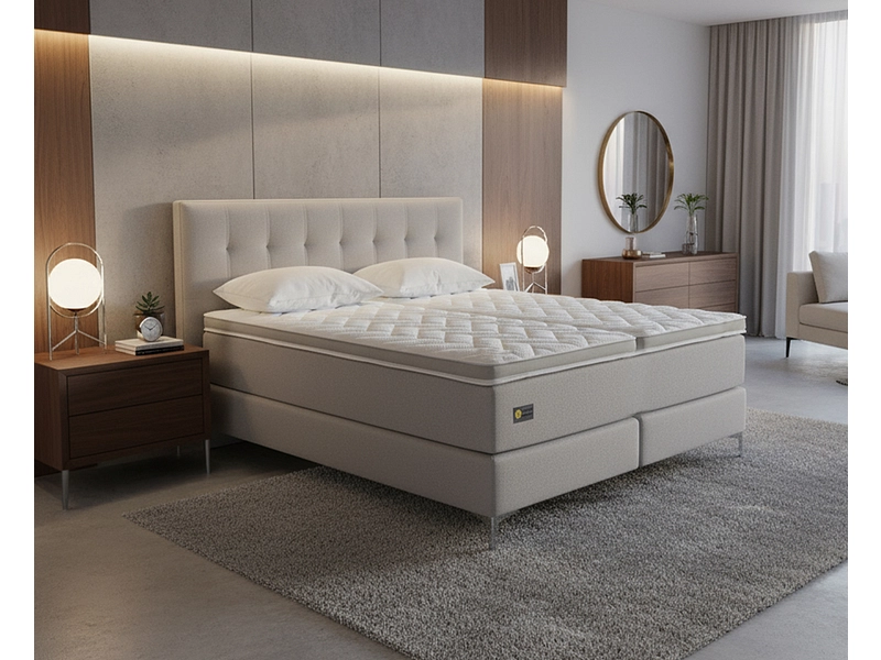 Boxspringbett RELAX BY BICO CHARLOTTE hellgrau