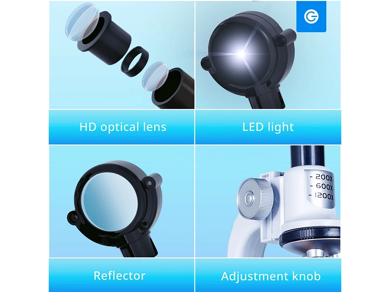 Microscope blanc